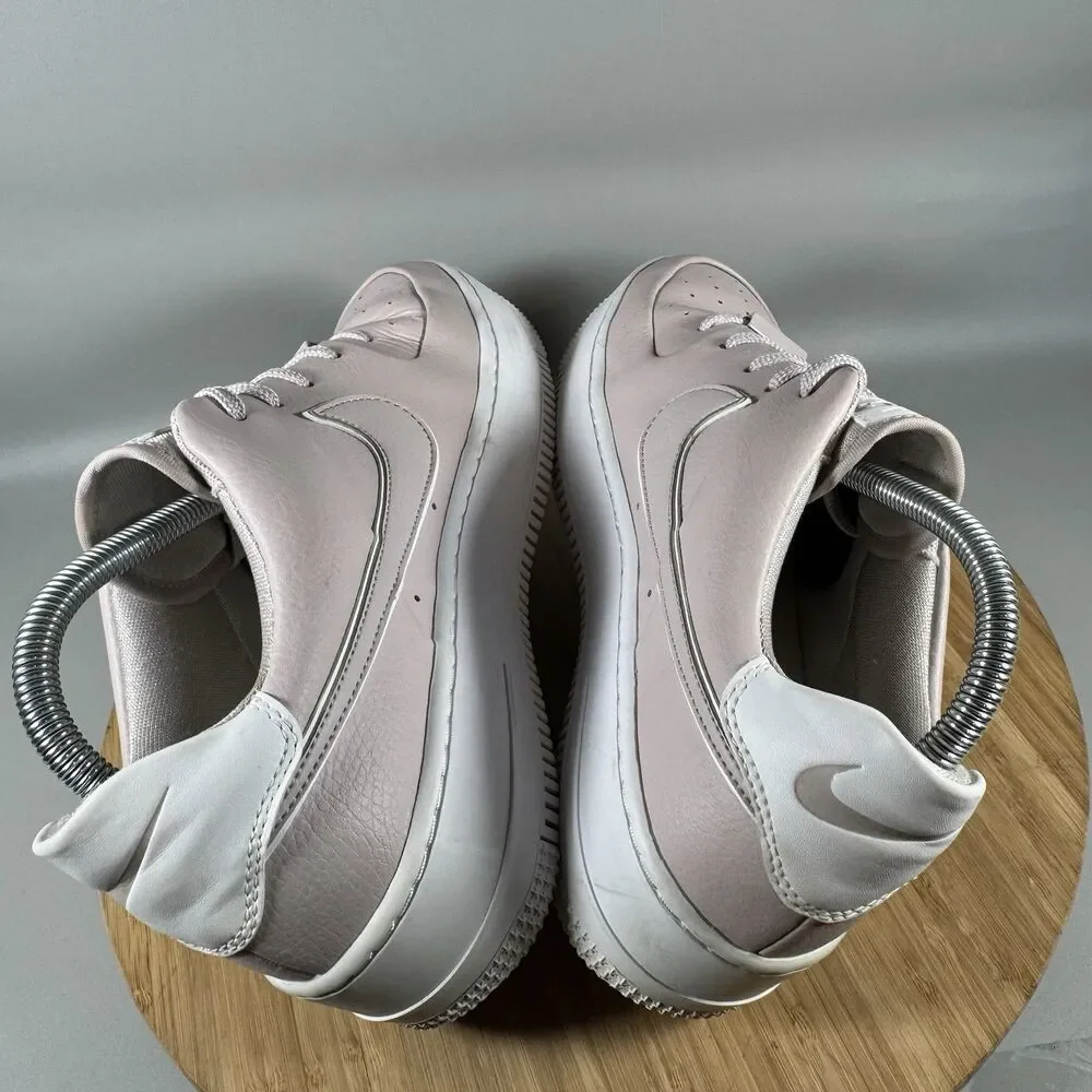 Nike‎ Women's Air Force 1 Sage Low Platinum Leather Sneakers Size 10 CJ1642-002